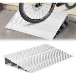 Costway - rampe de seuil de porte de 10, 5cm avec hauteur r�glable, rampes de trottoir en aluminium surface ...