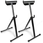 Randaco 2x support � rouleaux r�glable en hauteur ? tr�teau m�tallique jusqu?� 60 kg, 68 � 108 cm