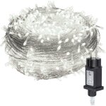 Randaco 30m 300 led guirlandes guirlande lumineuses blanc froid 8 modes d'�clairage f�te jardin int�rieur ...