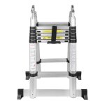 Chelle télescopique, 1, 9 + 1, 9m escabeau, échelle polyvalente, échelle pliante jusqu'à 150 kg, échelle ... Chelle télescopique, 1, 9 + 1, 9m escabeau, échelle polyvalente, échelle pliante jusqu'à 150 kg, échelle ...