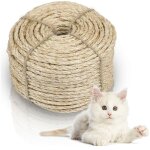 Randaco corde en sisal naturelle, jouets en sisal, griffoir chats, prot�ger les chats, broyer les jouets ...
