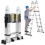 Randaco �chelle t�lescopique aluminium multi - fonction 5m �chelle pliable portable et pliante(2. 5m ...