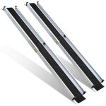 Randaco rampe pour fauteuil roulant rampe de chargement 2x pliable alu surface antid�rapante 152 cm 300kg ...