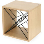 Range bouteilles m�con bois - compactor - 36. 5 x 29 x h. 36. 3 cm -