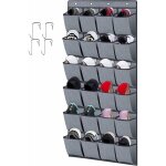 Range - chaussures  suspendre sur la porte 24 poches, stockage de chaussures, pliable collection de ...