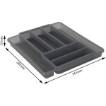 Rotho - range - couverts domino 7 compartiments anthracite