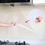 Ransparent film adhesif, 60x 500cm decoratif papier adhesif transparent r�sistant � l'huile �tanche pour ...