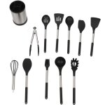 Rapanda - lot de 12 ustensiles de cuisine en silicone avec poign�e, r�sistants � la chaleur, antiadh�sifs, ...