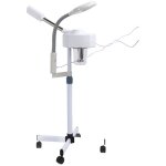 2 en 1 vapozone esthetique professionnel, vapeur visage 5x lampe, loupe esthetique sur pied machine vapozone ...