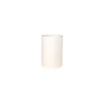 Abat - jour cylindrique tissu en lin fait � la main, pour lampe de table, suspension, lampadaire (blanc, ...