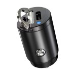 Adaptateur de chargeur de tlphone de voiture double usb type - c pd noir 30w charge rapide rapanda