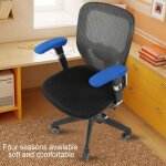Rapanda - housses d'accoudoirs de chaise, paire de housses d'accoudoirs de chaise de bureau lastiques ...