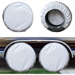 Housses de pneus pour roue de camping - car (lot de 4 argent), protections solaires uv imperméables oxford ... Housses de pneus pour roue de camping - car (lot de 4 argent), protections solaires uv imperméables oxford ...
