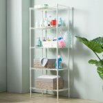 Rapanda - meuble de cuisine rayonnage de rangement en métal étagère de rangement à quatre niveaux en ... Rapanda - meuble de cuisine rayonnage de rangement en métal étagère de rangement à quatre niveaux en ...