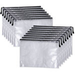 Rapanda - autres rangements 10pcs pochette document a4, pochettes � dossiers pvc zip, pochette fermeture ...