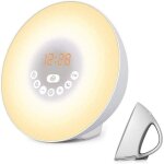Rapanda - rveil lumineux avec simulation de lever / coucher de soleil, lampe de chevet avec radio fm, ...