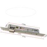Rapanda - serrure  encastrer monopoint de porte de jardin 92mm en acier inoxydable