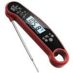 Rapanda - thermometre cuisine avec sonde pliables, 3s lecture instantan thermomtre digital, rtroclairage ...