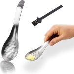 R�pe en acier inoxydable de qualit� sup�rieure - pour gingembre, ail, parmesan, citron, curcuma, wasabi ...