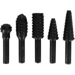 R�pe � bois pour outil rotatif, 5 pi�ces set t�tes de meulage emboss� sp�cialis� pour travail du bois ...