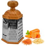 R�pe � fromage 6 c�t�s, r�pe � l�gumes manuelle inox, rapeuse legume manuelle avec brosse de nettoyage, ...