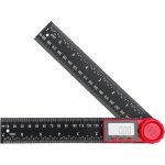 Rapporteur d'angle numerique  double chelle 360 degrs, rgle d'angle 200 mm avec cran lcd et fonction ...