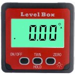 Rapporteur d'angle numerique, lcd inclinometre magnetique, inclinomtre numrique 4 x 90, niveau digital ...