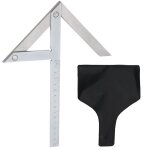 Rapporteur de jauge d'angle central de haute pr�cision, en acier inoxydable, r�gle d'angle de 45 / 90 ...