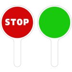 Raquette de signalisation. palette de signalisation. panneau signalisation aide au trafic. panneau k10. ...