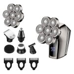 Rasoir électrique pour hommes, rasoir électrique sans fil rechargeable 6 en 1, kit de toilettage rotatif ... Rasoir électrique pour hommes, rasoir électrique sans fil rechargeable 6 en 1, kit de toilettage rotatif ...