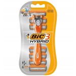 Rasoir hybride bic 3 et 6 lames de rechange 1 pi�ce.