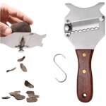 [jamais utilis�]rasoir � truffes avec manche en bois, trancheuse � truffe r�glable, rasoir � truffes ...