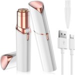 Rasoir visage femme, usb rechargeable, epilateur visage femme, doux et indolore rasoir electrique, flawless ...