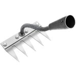 R�teau de d�sherbage multifonction en m�tal, r�teau de jardin 5 dents, r�teau de jardin portable pour ...