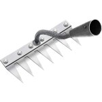 Rateau de d�sherbage outils jardinage 7 dents en acier, houe jardinage, pour d�sherbage / ameublissement ...