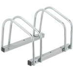 Rtelier pour 2 vlos, montage au sol, roues de largeur 60 mm max. , en mtal, garage, argent - relaxdays ...