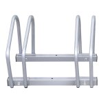 Rtelier familial en acier galvanis sol mur rangement bicyclettes vtt, argent 2 vlos - argent