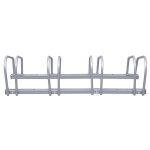 Râtelier familial en acier galvanisé sol mur rangement bicyclettes vtt, argenté 4 vélos - argent Râtelier familial en acier galvanisé sol mur rangement bicyclettes vtt, argenté 4 vélos - argent