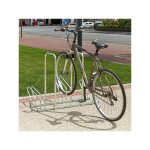 Mottez - r�telier sur 2 niveaux cote � cote pour 3 v�los avec arceau antivol