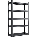 Rayonnage  5 niveaux, 198 x 120 x 45, 7 cm?full metal, style industriel, capacit 650 kg, planches rglables, ...