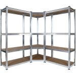 Wiltec - rayonnage d'atelier charge lourde etagres enfichables de coin kit etagres de cave stockage ...