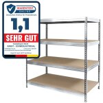 Rayonnage �tag�re charge lourde t�le d'acier 4 �tages 200 x 150 x 80 cm charge max : 1500 kg