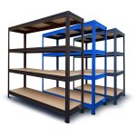 Rayonnage �tag�re charge lourde t�le d'acier 4 �tages bleu 177 x 160 x 60 cm charge max : 1500 kg