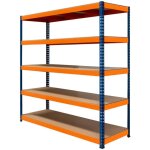 Rayonnage garage s - rax ? rangement industriel robuste & ajustable 5 �tages 180 x 180 x 60cm ? capacit� ...