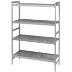 Rayonnage mobile fermostock 4 niveaux 6611 - profondeur 560 mm - fermod