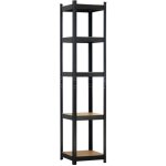 Rayonnage modulaire avec 5 �tag�res r�glables 180x40x40cm 175kg o91