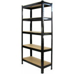 Monster racking - rayonnage t - rax en acier sans boulons noirs 75cm x 30cm x 150cm rangement garage ...