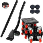 Déplace meubles, coin roulant kit d'outils grands et petits sans effort, maximum capacité de charge 400kg, ... Déplace meubles, coin roulant kit d'outils grands et petits sans effort, maximum capacité de charge 400kg, ...