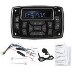 Rcepteur multimdia, lecteur mp3 marin compact 12 v am / fm rcepteur stro numrique radio bluetooths ...