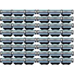 Recharges de lames de rasoir 48 pi�ces compatibles mach 3 manuelles